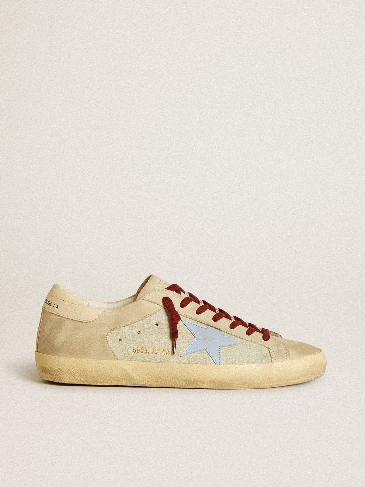 Super-Star in suede and nubuck with leather star and heel tab