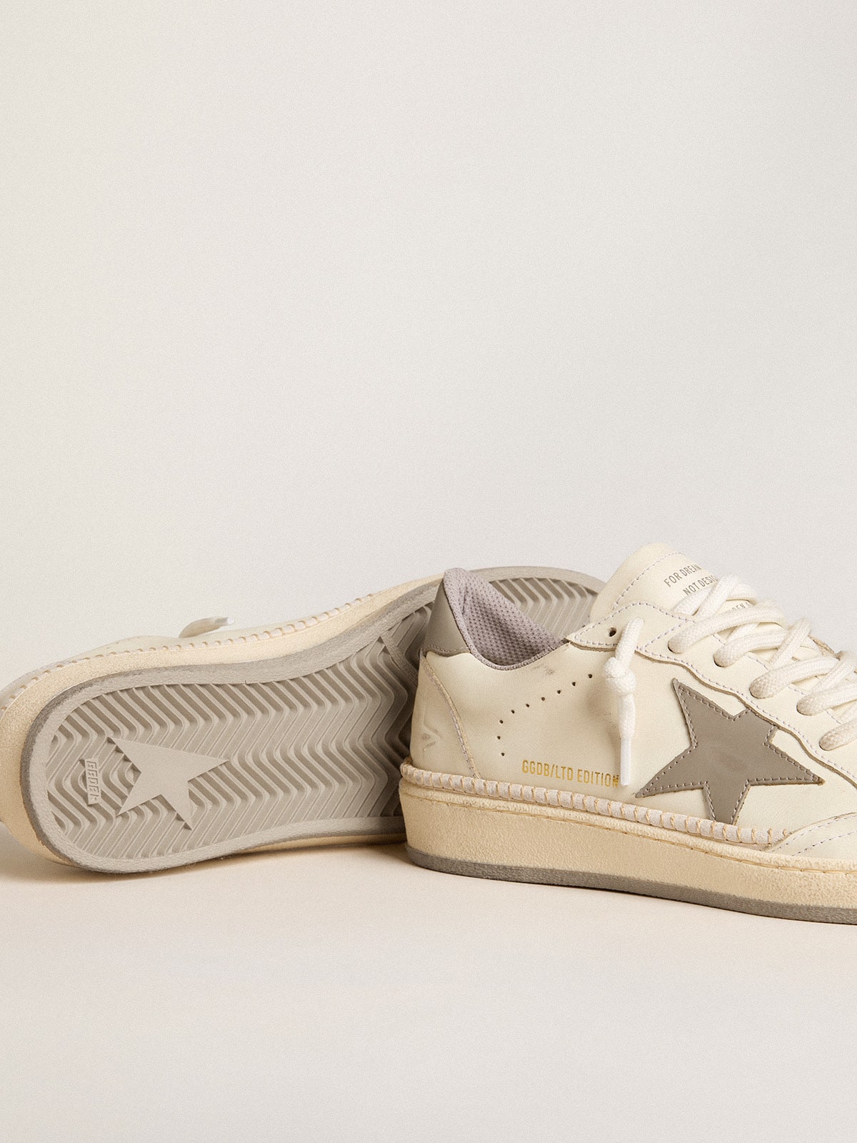 Women’s Ball Star LTD with gray leather star and heel tab and stitching