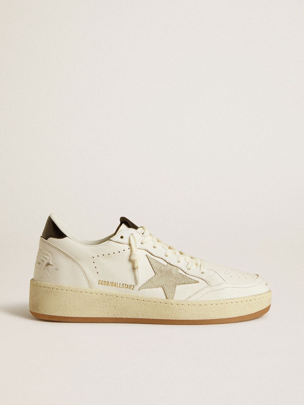 Women's Ball Star 2 with ice-gray suede star and glossy black leather heel tab